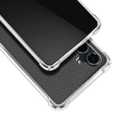 Specialty Vinyl Black Hex Texture Galaxy S23 FE Clear Case